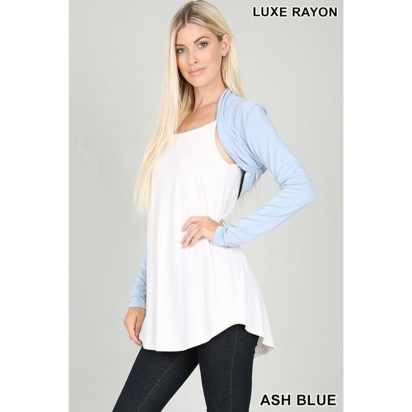 Zenana Bolero Cardigan Super Soft Long Sleeve - Picture 3 of 10